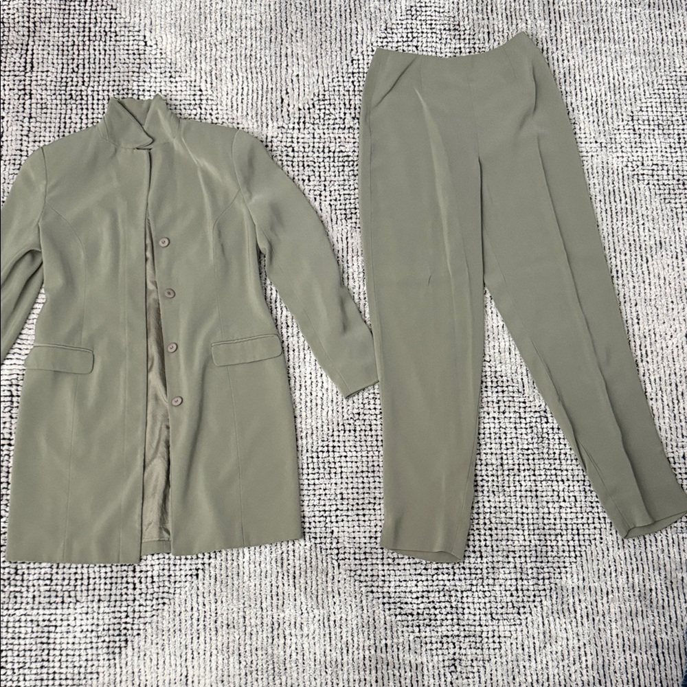 Nordstrom Olive Green Pantsuit Set